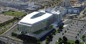 המרכז החדש של אינטל בחיפה מלמעלה. הדמייה: אינטל