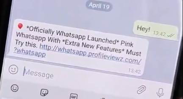 כך נראית ההודעה המדוברת. מקור: ESET