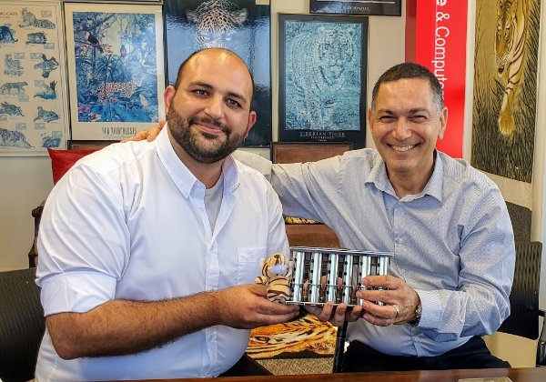 מימין: אילן אבישר, CDO מחלקת דטה ואנליטיקה, ואסף סבן, המנמ"ר, דן תחבורה ציבורית. צילום: פלי הנמר