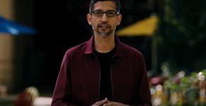 "כמה טוב לחזור ל-Google I/O". מנכ"ל גוגל, סונדאר פיצ'אי, מציג את החידושים. צילום מסך
