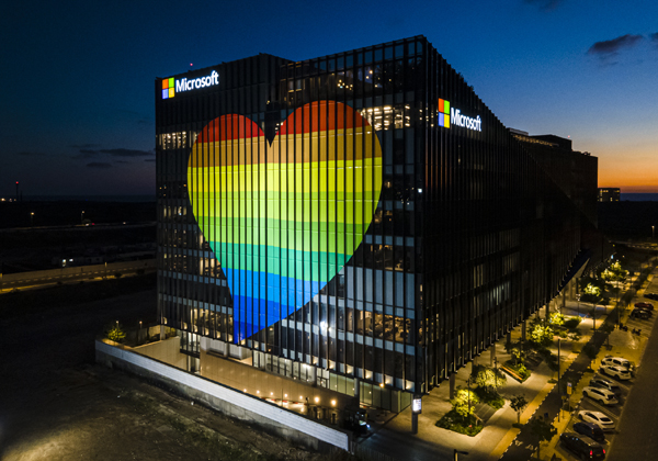 הבניין הגאה של מיקרוסופט. צילום: מנש כהן