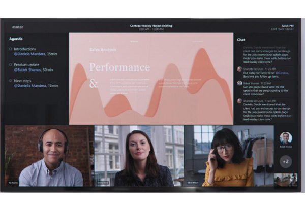 עיצוב חדש של מסך ועידות הווידיאו ב-Teams. צילום: יח"צ מיקרוסופט