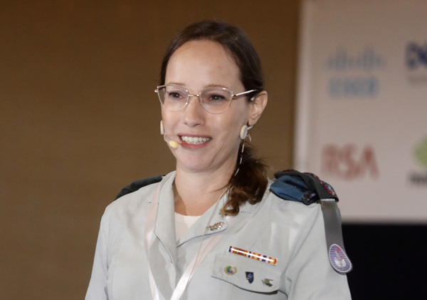 אל"מ טלי כספי-שבת, מפקדת יחידת שחר בלוטם שבאגף התקשוב וההגנה בסייבר. צילום: ניב קנטור