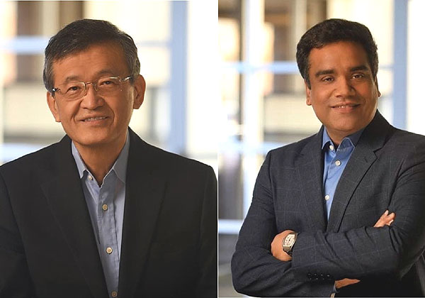 זה שנכנס וזה שיוצא: מימין, בהתאמה, אנירוד דווגאן וליפ-בו טאן. צילום: קיידנס