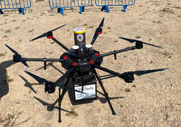 הרחפן שביצע את המשלוח. צילום: דוברות עיריית תל אביב-יפו