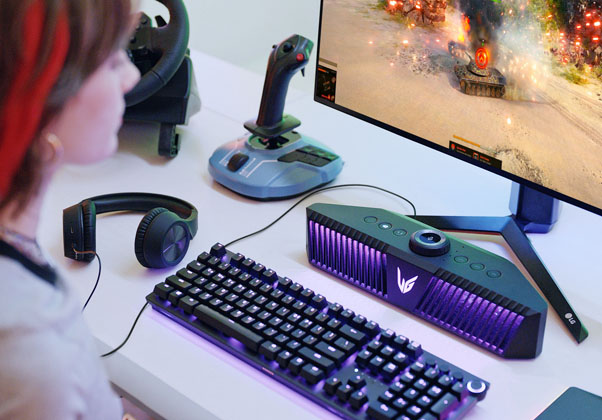 בקרוב בארץ. רמקול משחקים UltraGear GP9 של LG. צילום: יח"צ