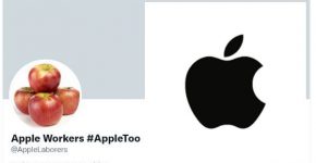 עובדי אפל השיקו את AppleToo#. צילום מסך מעובד מדף הטווטר