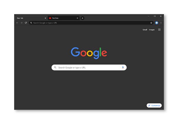 מצב כהה בגוגל חיפוש באינטרנט. צילום: גוגל