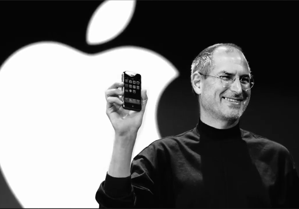 עשור למותו. סטיב ג'ובס. צילום מסך