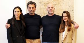 מימין: מיכל קליש, אמיר רוזן, ורוני ויפעת אירני, קבוצת אירני. צילום: נועם ריאקי