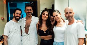 לימור אפיק, מנכ"לית רד האט ישראל, יוון וקפריסין (שנייה מימין), עם עילי בוטנר וילדי החוץ.