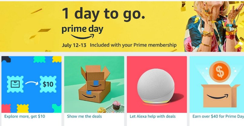 הפריים דיי של אמזון לשנת 2022. צילום מסך.