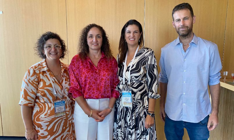 מימין לשמאל: דורון מלר, ניקול הוד סטרו, גלית כהן וסיון כהן שחרי.