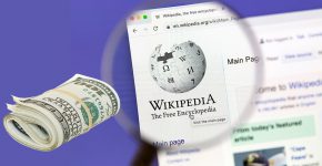 האם היא זקוקה לכסף? ויקיפדיה. עיבוד ממוחשב כאילוסטרציה.