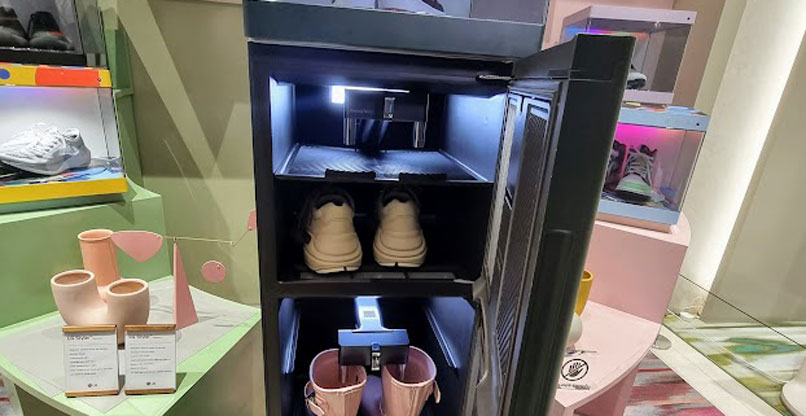 ארון חכם, מבוסס AI, לאחסון נעליים.