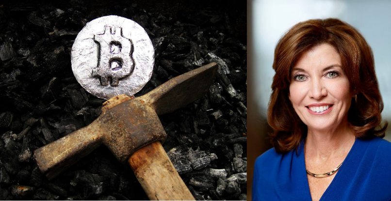 הקפיאה כריית קריפטו מזהמת במדינת ניו יורק. המושלת, מושלת המדינה, קת'י הוקול.