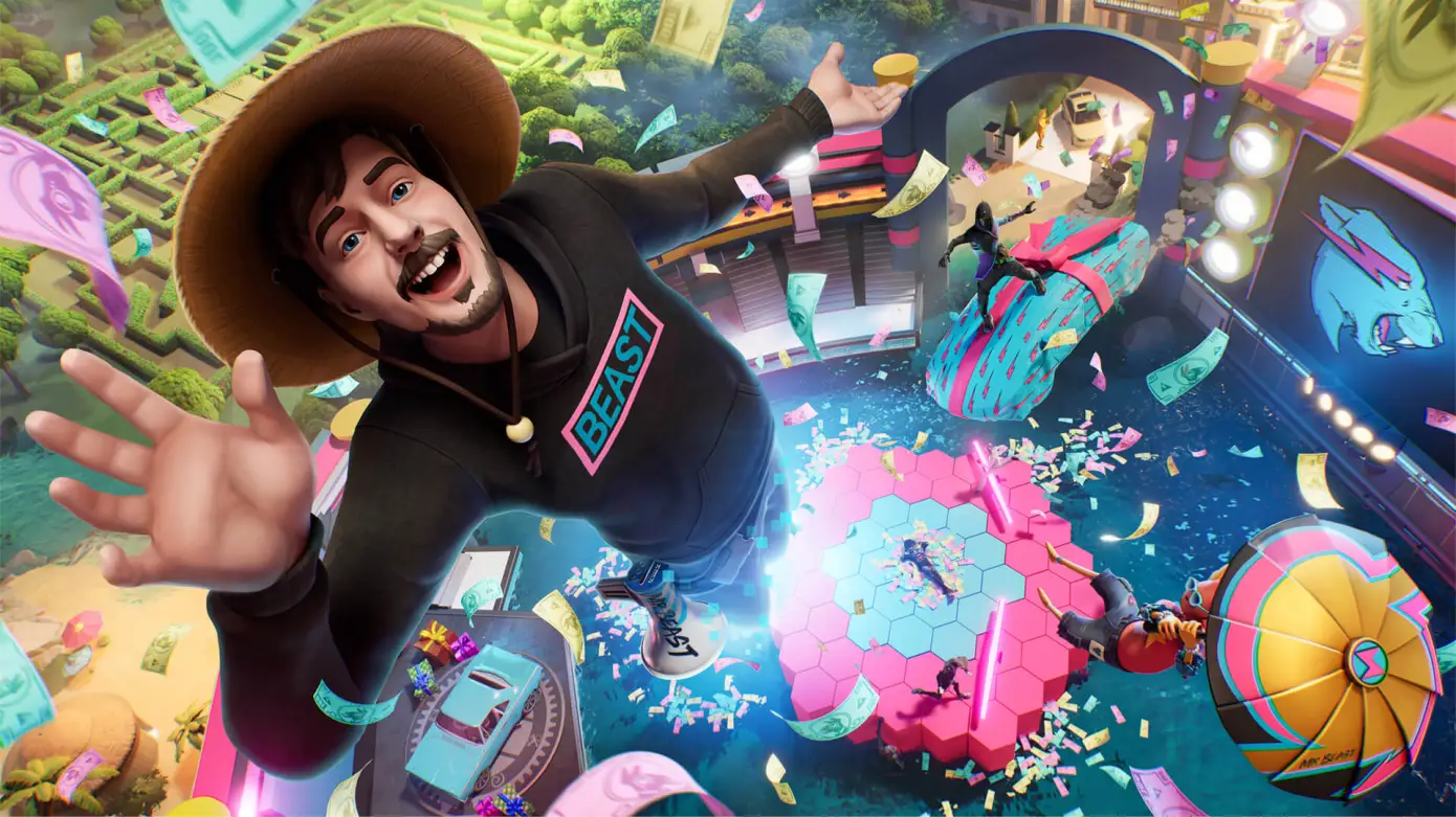 אתגר ההישרדות של מיסטר ביסט בפורטנייט.