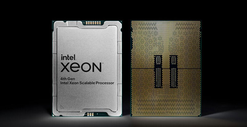 אחד ממעבדי ה-Xeon Scalable מהדור הרביעי של אינטל.