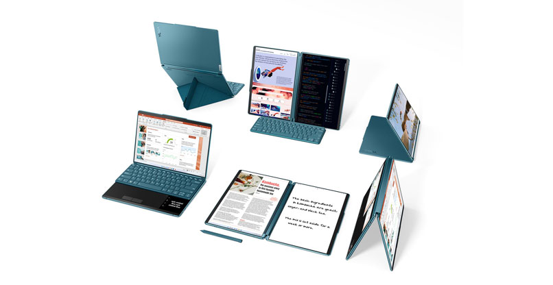 דגמי Yoga Book 9i של לנובו.