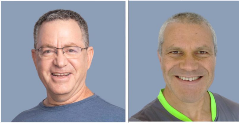 מימין לשמאל: אריק נרקיס, ראש צוות פיתוח תוכנה למיטוב לימוד מעמיק, ובועז תמיר, מנהל בכיר בתחום אבטחת פלטפורמה וטכנולוגיות מחשוב מאובטח, אינטל ישראל.