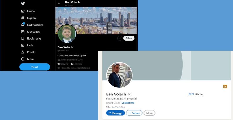 בן ודן וולך, האחים הישראלים שפיתחו וייסדו יחד את בליקס. השניים גם נלחמים באפל.