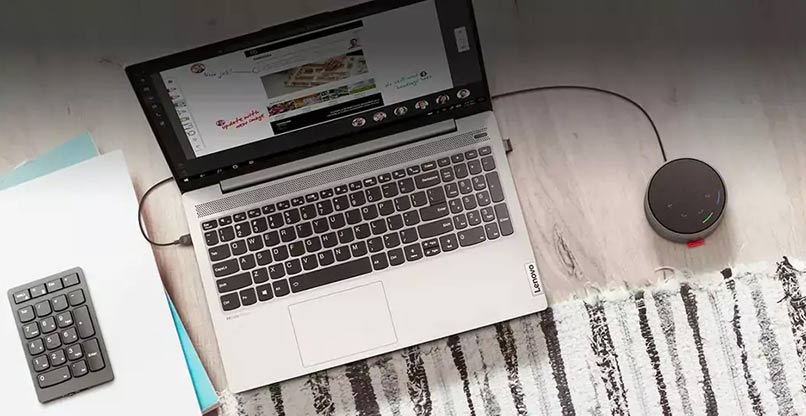 ה-Go Wired Speakerphone של לנובו.