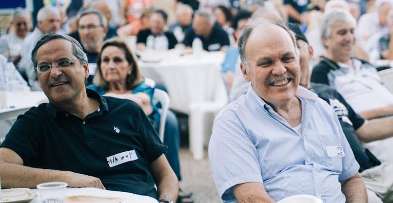 מימין: צביקה גלייכמן, לשעבר מפקד ממר"ם, ויורם אלדר.