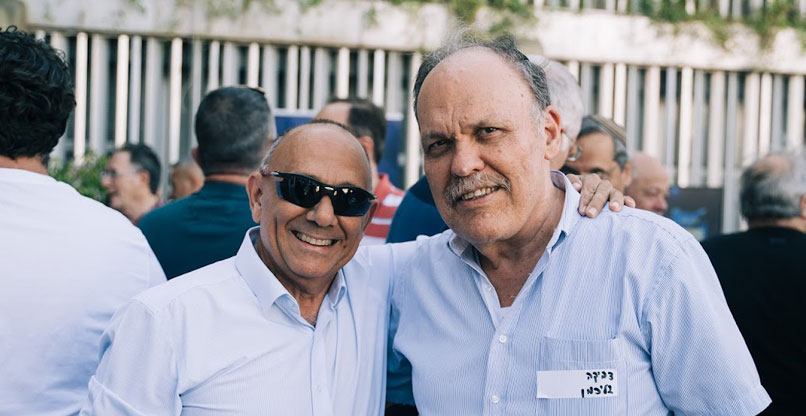 מימין: צביקה גלייכמן ויוסי סופר.