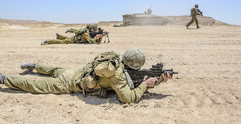 חיילי צה"ל במאבק נגד הטרור.