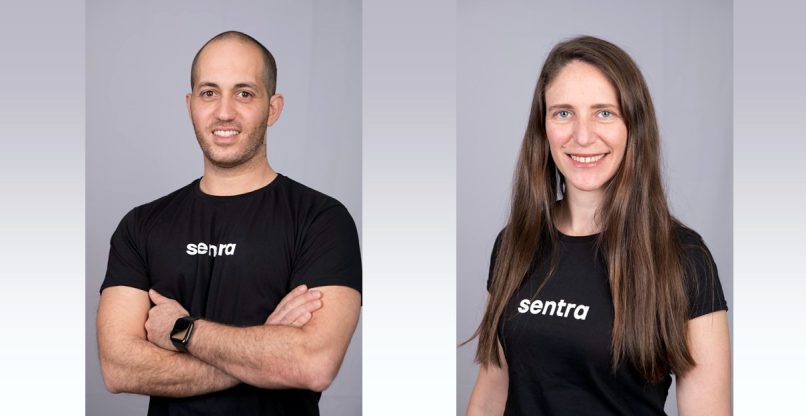 יאיר כהן, מייסד שותף וסמנכ''ל מוצר, וגליה נדבדוביץ', סמנכ''לית שיווק - סנטרה.