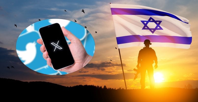 מתפקעת מתכנים כוזבים סביב המלחמה בישראל. X (טוויטר).