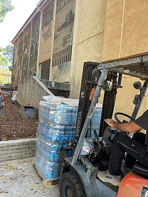 ציוד שכבר נתרם כחלק מהיוזמה של ראפיד.