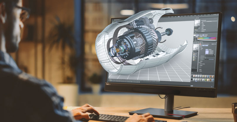 ה-ThinkVision 27 3D של לנובו.