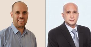 מימין: ערן דוד, מנכ"ל My Single Point, וישראל פלינט, מנהל תחום מוצרים חטיבת הטרנספורמציה בוואן טכנולוגיות.