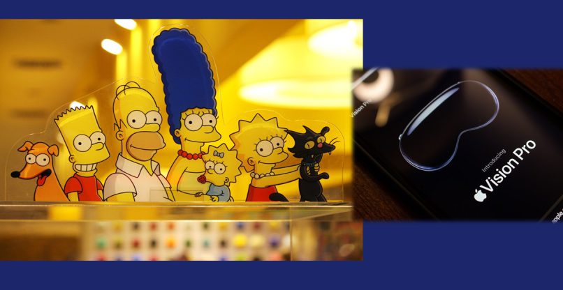 חזו את משקפי Vision Pro? משפחת סימפסון.