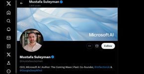 כבר שינה את פרטי הביו ב-X. מוסטפא סולימן, מנכ"ל חטיבת ה-AI הצרכנית החדשה של מיקרוסופט, Microsoft AI.