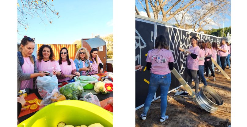 פעילות שיקום שבט הצופים קיבוץ כפר עזה, יחד עם חברת מטריקס.