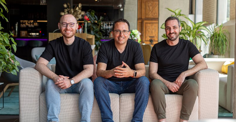 מייסדי חברת הסייבר נאגומי. יונתן מלר, עמנואל סלמונה ושי מנדל.