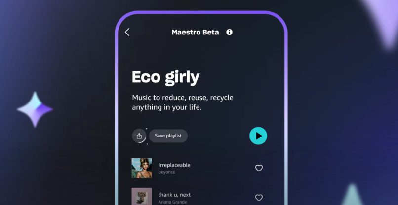 ייצור פלייליסטים לפי הוראות המשתמשים. מאסטרו של אמזון מיוזיק.