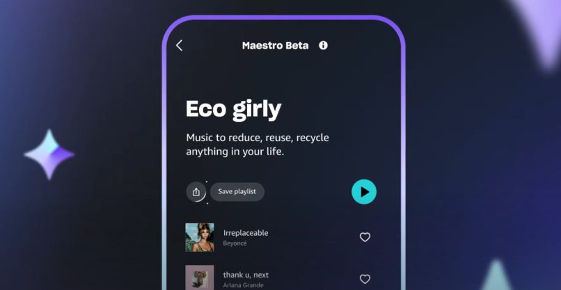 ייצור פלייליסטים לפי הוראות המשתמשים. מאסטרו של אמזון מיוזיק.