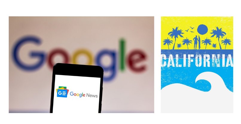 תערוך ניסוי בתחום החדשות בקליפורניה. גוגל.