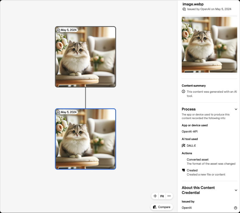 הדגמה של יכולות המזהה החדש של OpenAI.