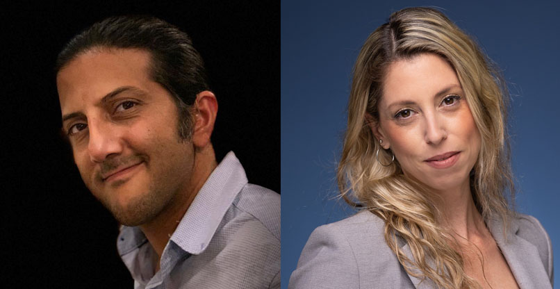 מימין: שרון בן ארי, מנהלת שותפים בסאפ ישראל, ואומיד והדטי, מייסד וסמנכ"ל טכנולוגיות בג'טומייט.