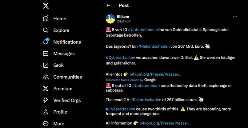 ערכה את המחקר ועדכנה על המתקפות הסיניות שחווים הגרמניה. ביטקום.