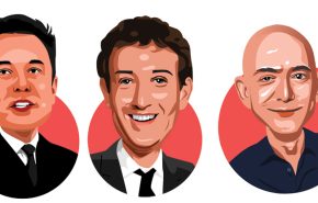 קיבלו כלב-רובוט בן דמותם בתערוכה חדשה ומרתקת. ג'ף בזוס, מארק צוקרברג, ואילון מאסק.