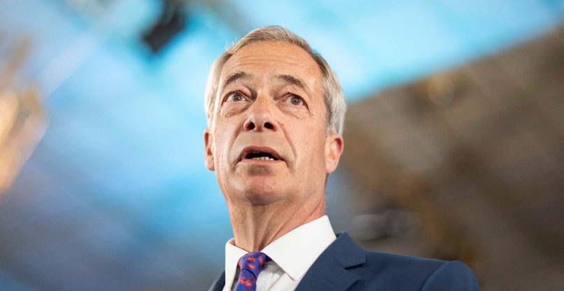 נייג'ל פרג', מנהיג Reform UK.