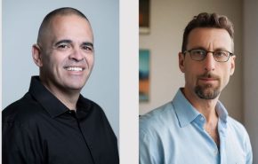 מימין: דוד שליט, מנהל תשתיות מחשוב בהתאחדות יצרני החלב בישראל, ושלום דיין, מנכ"ל ONE Systems.