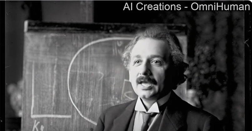 נראה אמיתי להחריד. לכידת מסך מסרטון ההדגמה של בייטדאנס