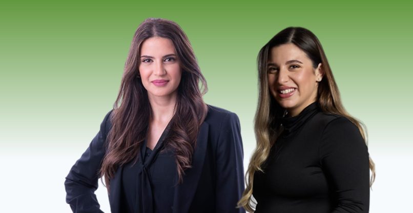 מימין לשמאל: קרולין ניסני, סמנכ"לית מיקור חוץ ומשאבי אנוש, וקטיה שרעבי, סמנכ"לית דליברי, YouCC טכנולוגיות.