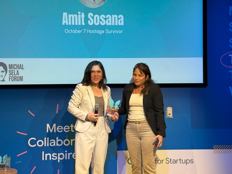 עמית סוסנה ולילי בן עמי, מנכ"לית פורום מיכל סלה.